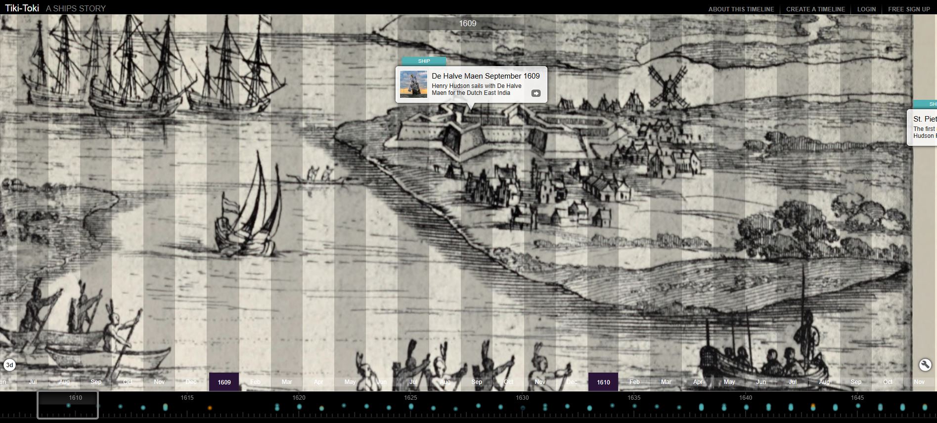 A Ship’s Story — interactive timeline